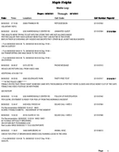 Icon of MHPD Calls For Service Aug 8-Aug 15 2022