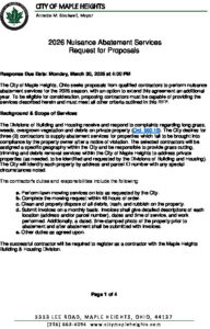 Icon of Request For Proposals - 2026