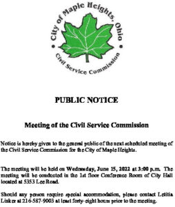 Icon of Civil-Service-Meeting-Notice