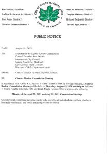 Icon of August 19, 2021 CRC Meeting Notice