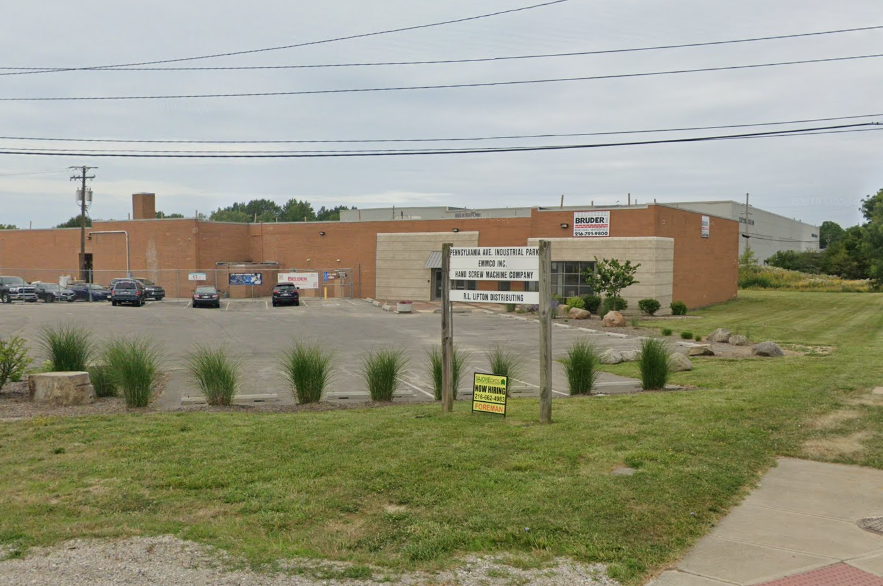 Former Pennsylvania Avenue Industrial Parkway Sign
